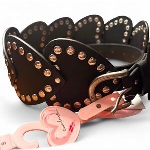 Heart-Studded Black Belt